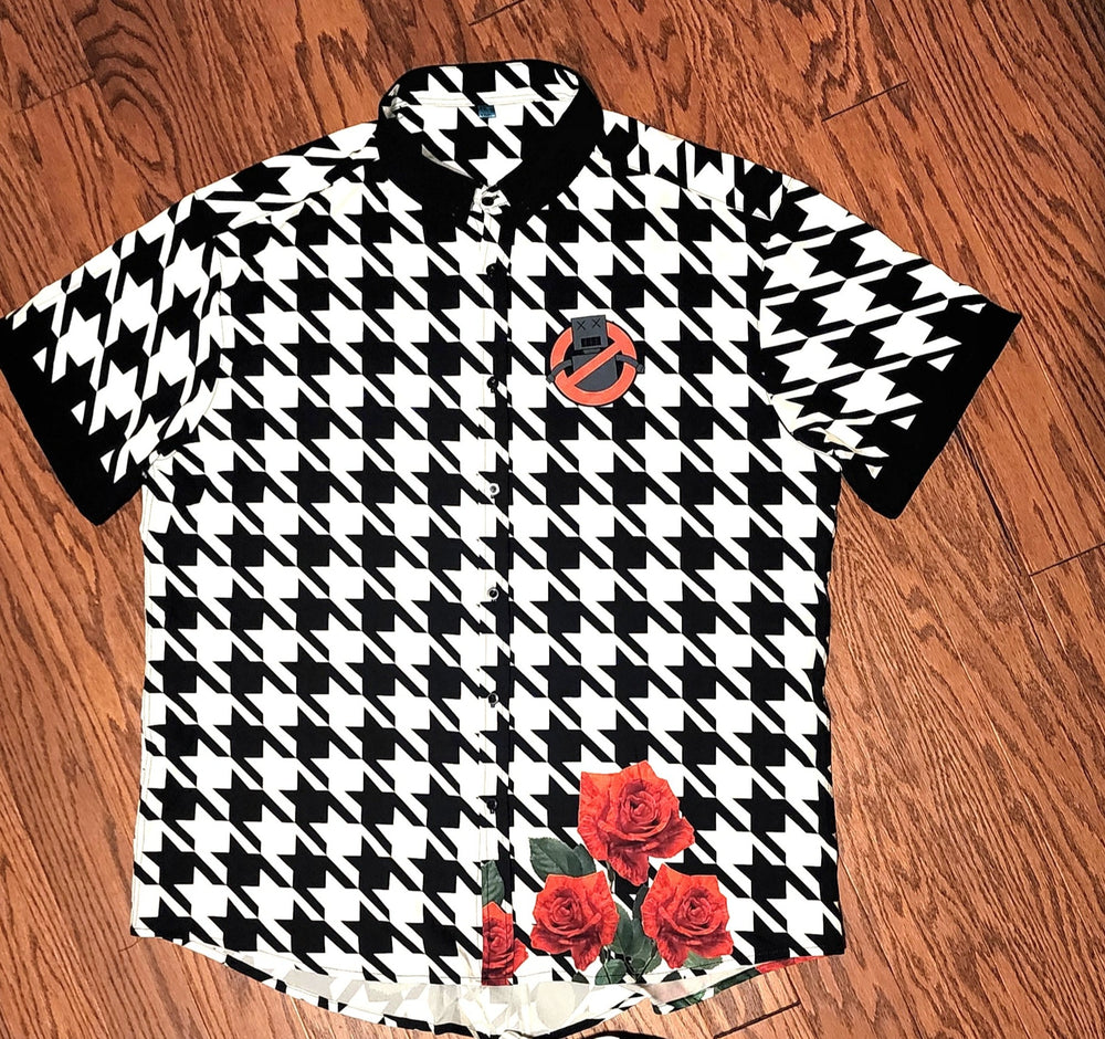 Houndstooth Button-Down Shirt (part of a set)