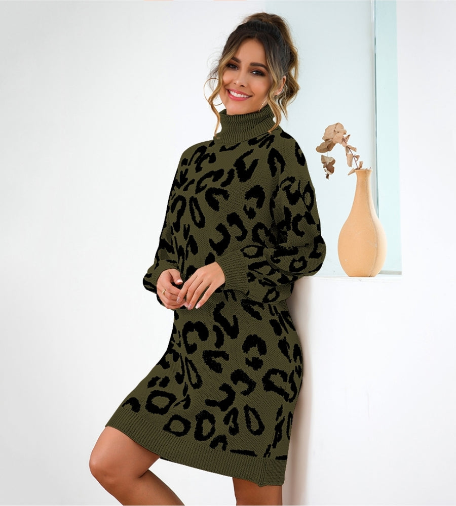 Leopard Sweater Dress