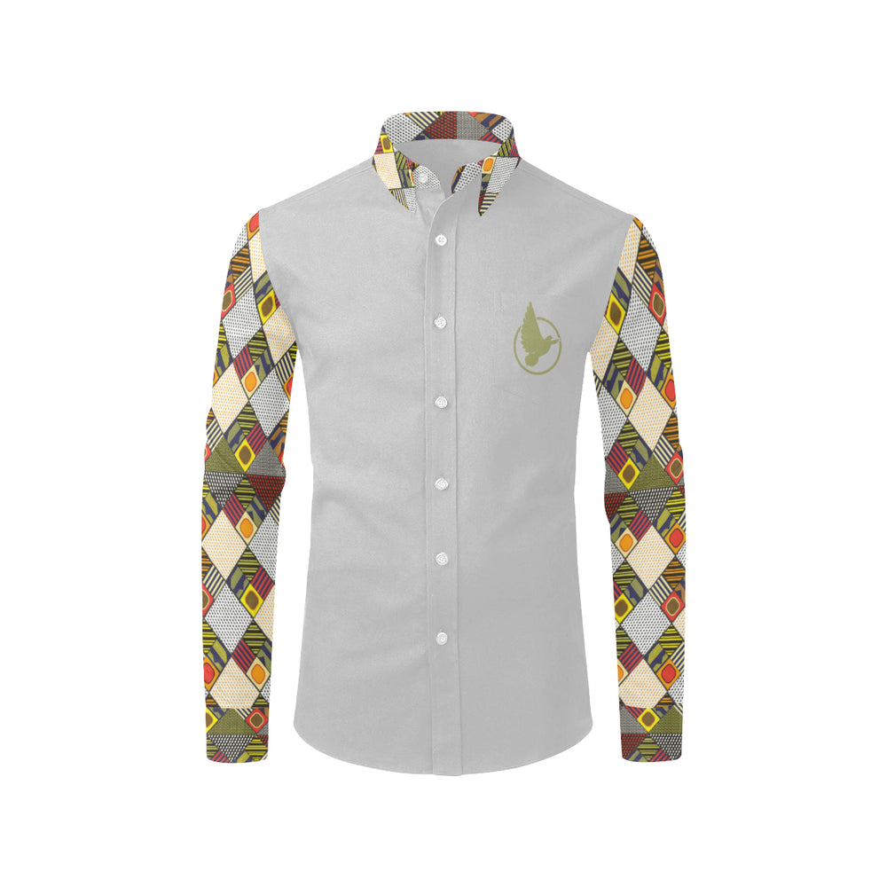 Afro Print Button Up