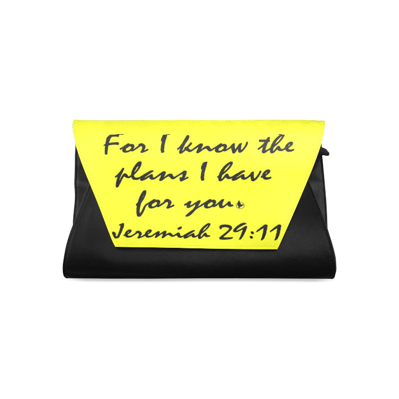 Jeremiah 29.11 black yellow clutch.jpg